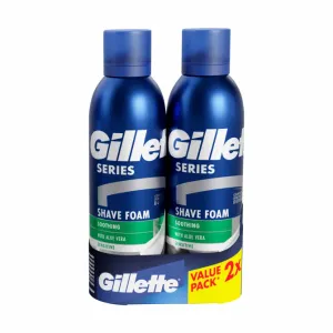 Gillette Series pjena za brijanje s aloe verom 2 x 200 ml