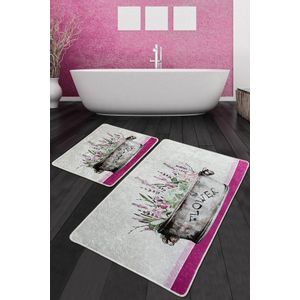 Polipra Djt Multicolor Bathmat Set (2 Pieces)