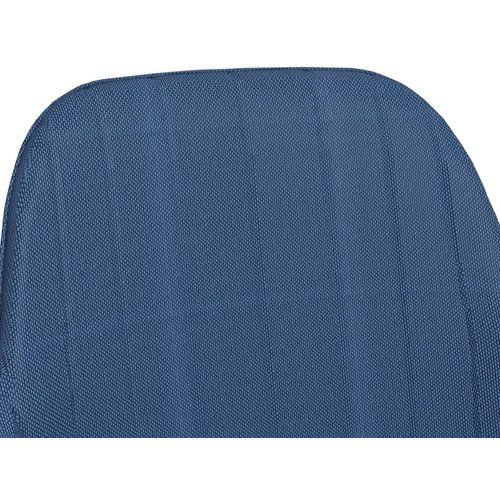 Blagovaonske stolice s naslonima za ruke 4 kom plave od tkanine slika 22