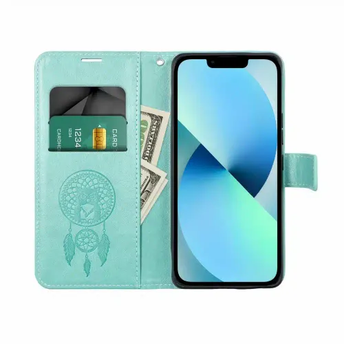 MEZZO Book case preklopna torbica za SAMSUNG GALAXY A13 4G  dreamcatcher zelena slika 3