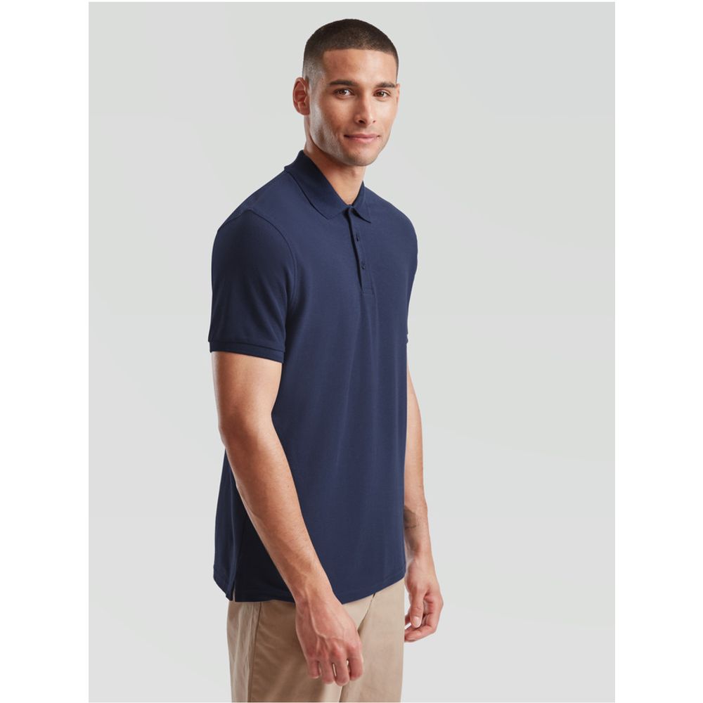 Fruit Of The Loom Polo majica kratkih rukava 180g - Tamno Plava XL slika 2