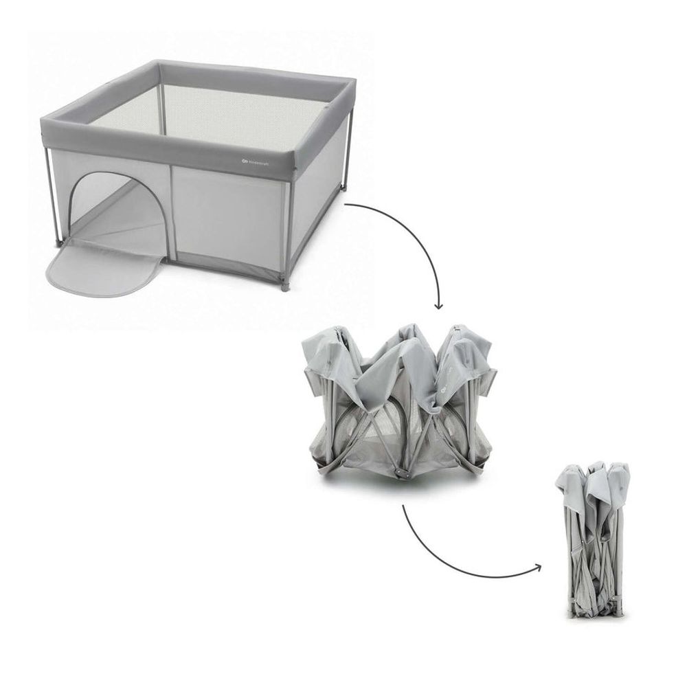 Kinderkraft Vrtić za bebe Ziki 126x126cm, Grey slika 4