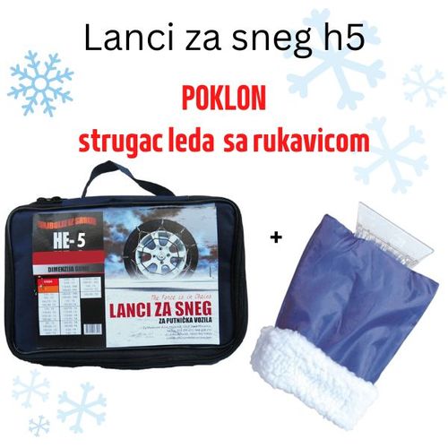 Lanci za sneg Sila He 5 plus poklon Strugač leda sa rukavicom slika 1