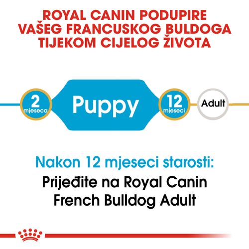 ROYAL CANIN BHN French Bulldog Puppy, potpuna hrana za pse specijalno za štence francuskog buldoga u dobi do 10 mjeseci, 3 kg slika 8