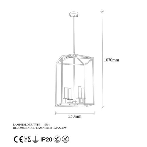 Opviq Luster, 942FLG2519 slika 8