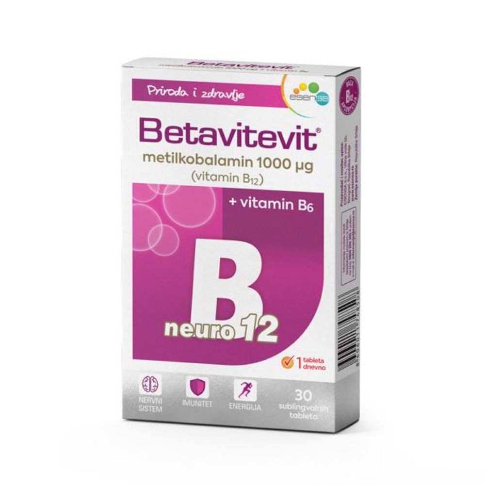 Betavitevit B12 Neuro + Vitamin B6 Tablete A30 slika 1