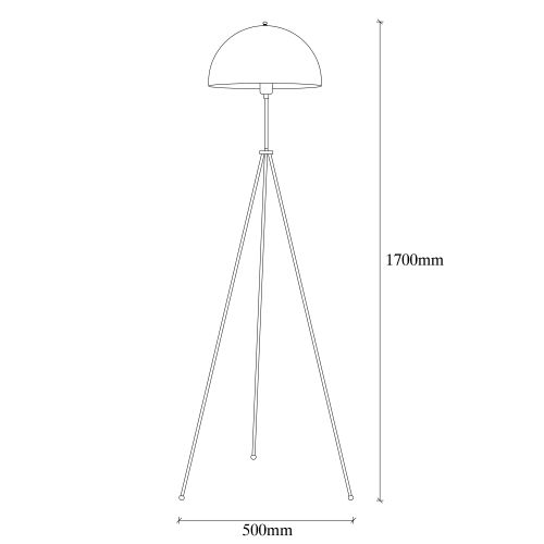 Stojeća lampa Can-NT-113-1 u crnoj boji slika 7