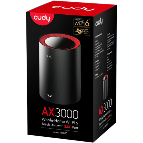 Cudy M3000(1-Pack) AX3000 Wi-Fi 6 Mesh  2.5G Solution slika 7