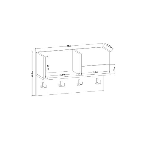 Sameul - Oak Oak Coat Hanger slika 4