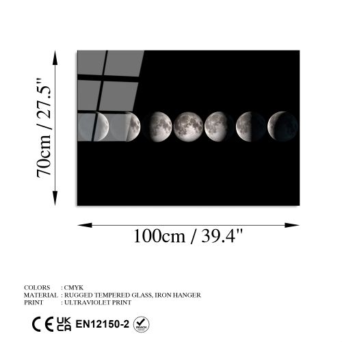 UV-187 Dekorativna Slika na Kaljenom Staklu, 70 x 100 cm, Šareni Motivi slika 8