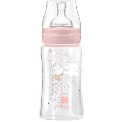 Kikka Boo Staklena flašica Hippo Dreams 240ml 3m+ Pink slika 1