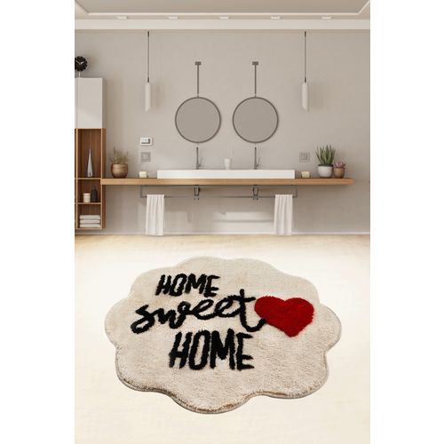 Colourful Cotton Akrilna kupaonska prostirka Home Sweet Home - Stone slika 1