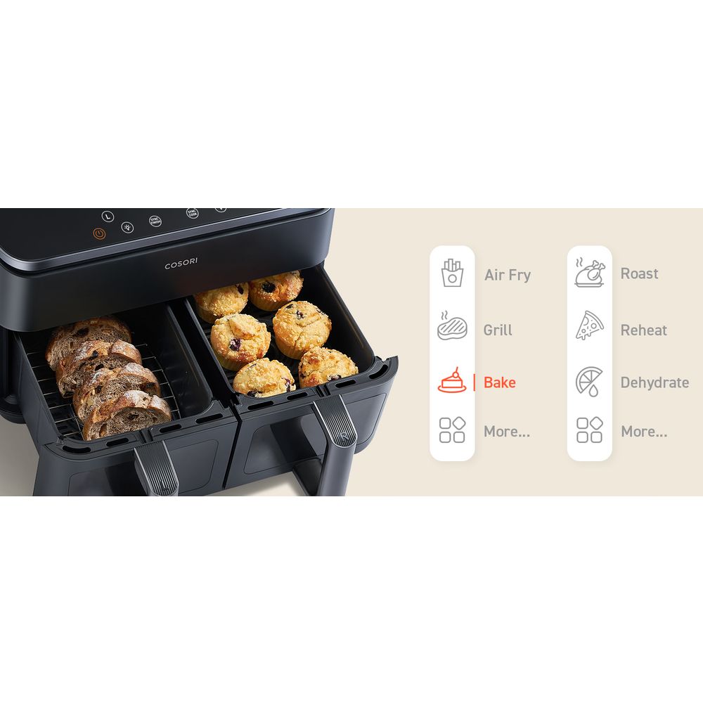 COSORI Dual Basket 8.5-Litre Air Fryer slika 5