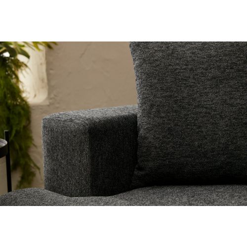 Atelier Del Sofa Liva - Anthracite Anthracite 3-Seat Sofa slika 6