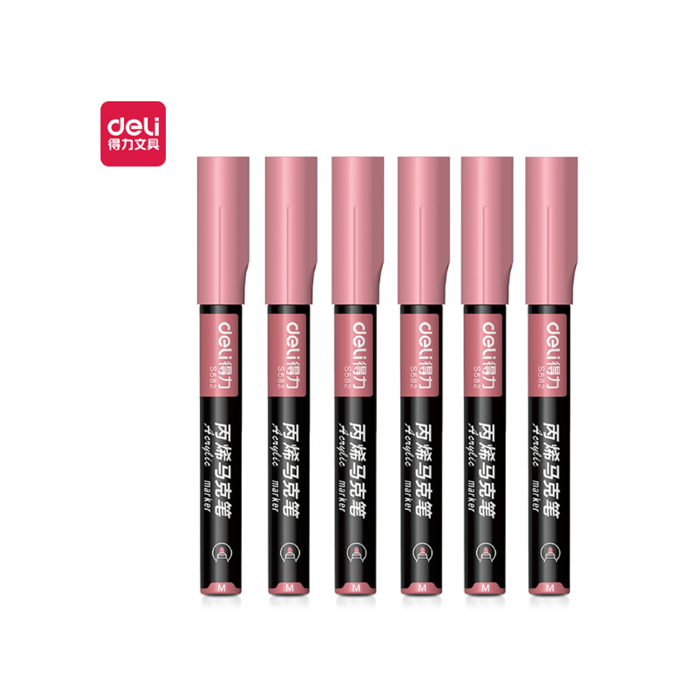 MARKER DELI AKRILNI PASTEL PINK R19 S584 R19 slika 1