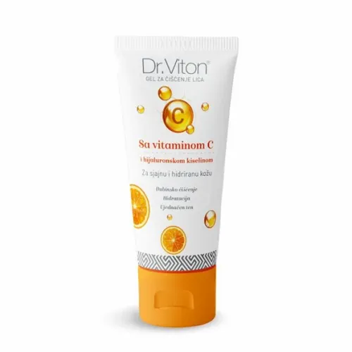 Dr. Viton gel za čišćenje lica sa vitaminom C i hijaluronskom kiselinom 100ml slika 1