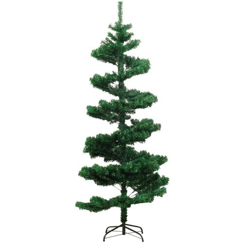 Spiralno božićno drvce sa stalkom LED zeleno 180 cm PVC slika 4