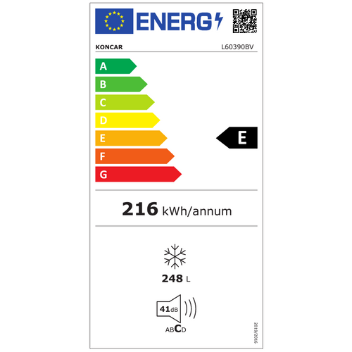 Končar hladnjak L60390BV slika 4