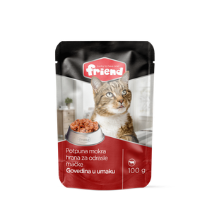 Friend mokra hrana za mačke u vrećici Govedina 100g