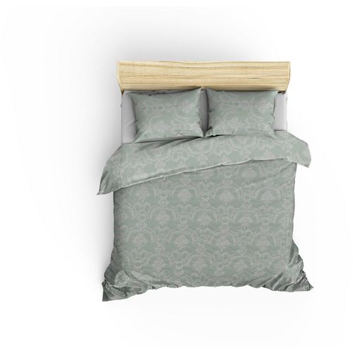 L'essential Maison Pure - Prekrivač za krevet u boji vodenozelene i morskozelene sa dvostrukim štepom slika 2