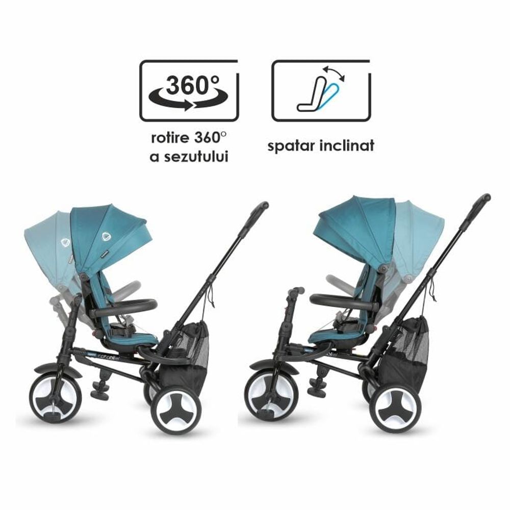 Coccolle Sklopivi rotirajući tricikl Spectra Plus Premium Line, Atlantic Blue slika 3