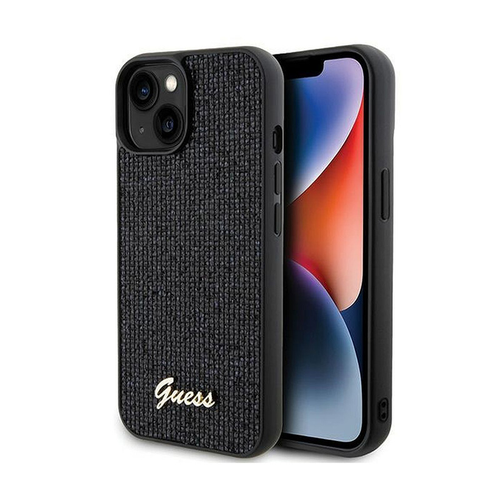 Maska Guess Hc PU Disco Script Metal za iPhone 15 6.1 (GUHCP15SPMSDGSK) slika 1