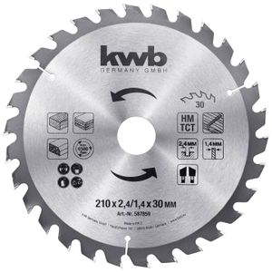 KWB list za cirkular 210x30 mm, drvo