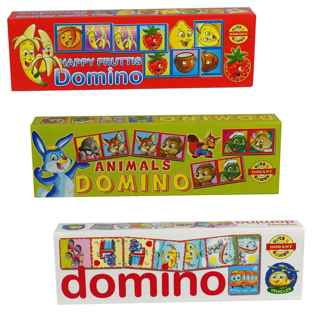 Domino sa sličicama set od 28 pločica slika 1