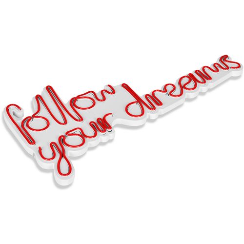 Wallity Ukrasna plastična LED rasvjeta, Follow Your Dreams - Red slika 14