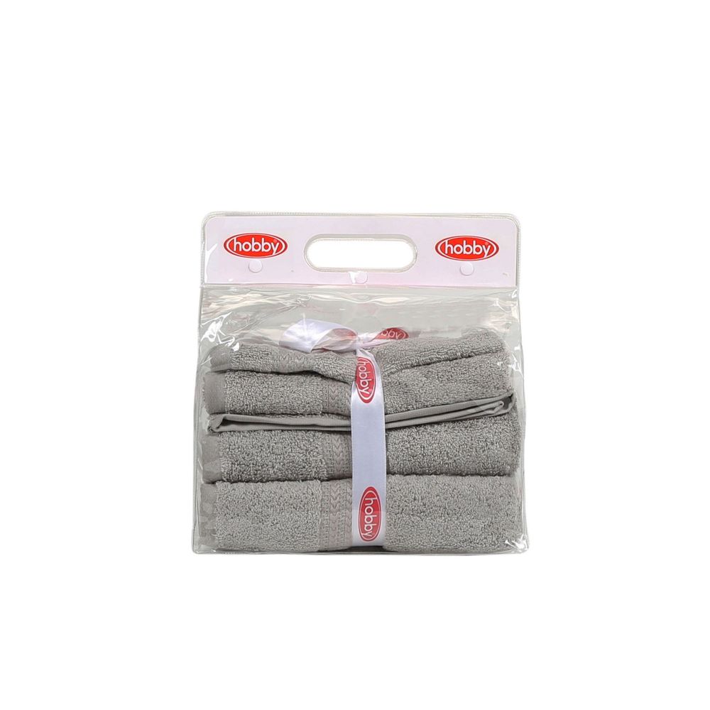 Set peškira Rainbow - Grey Grey (3 komada) slika 5