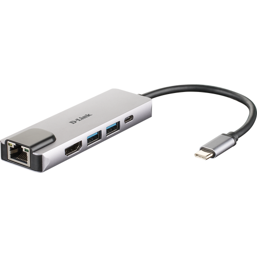 D-Link DUB-M520, 5‑in‑1 USB‑C Hub sa HDMI/Ethernet i napajanjem slika 1