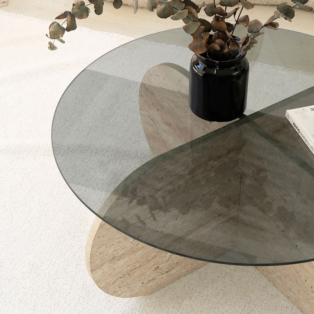 Bubble - Fume Travertine Fume Coffee Table slika 4