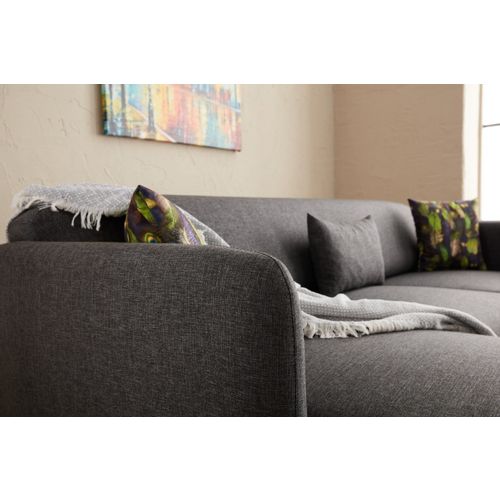 Atelier Del Sofa Kutna garnitura na razvlačenje, Antracit, Venus L - Anthracite slika 3