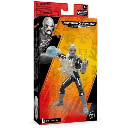 Power Rangers x Cobra Kai Lightning Skeleputty figure 15cm slika 1