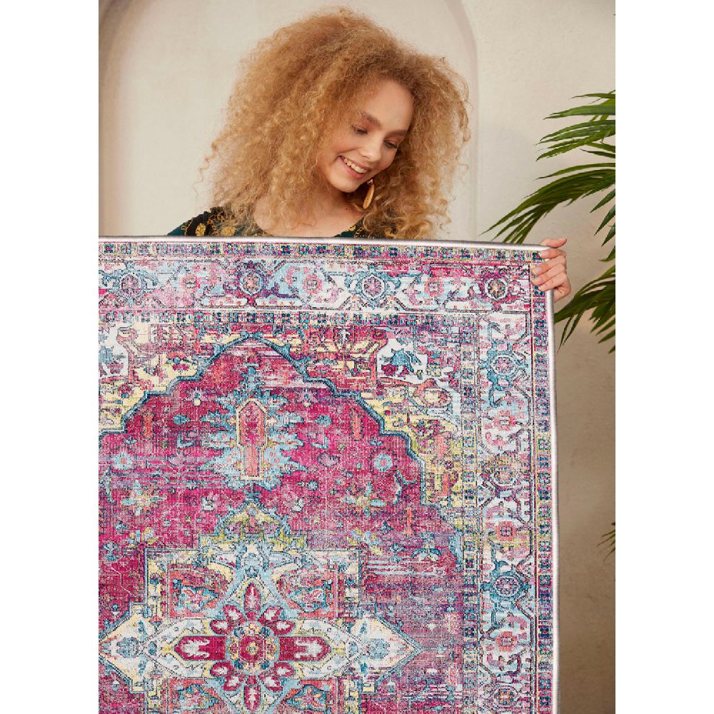Šareni tanki pamučni tepih WOOSONIL114 (160 x 230 cm) slika 4