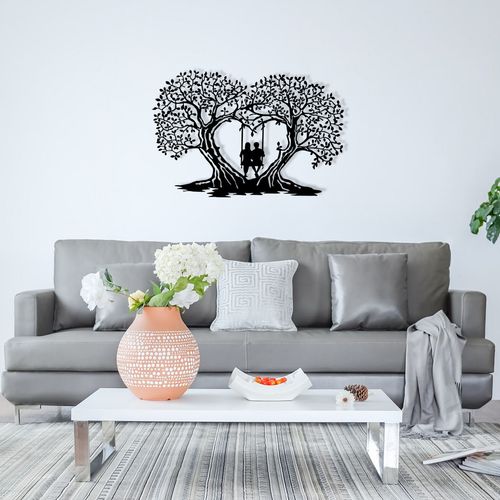 Love Black Decorative Metal Wall Accessory slika 3