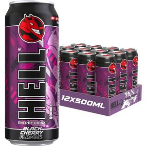 Hell Energy Drink Black Cherry 12x500ml