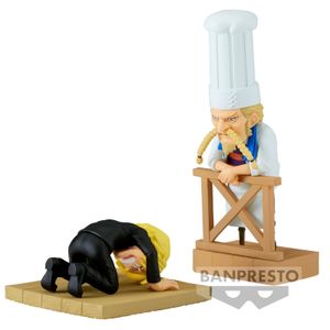 One Piece WCF Log Series Sanji &#38; Zeff 2 world collectable figure 8cm