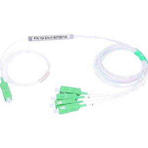 Extralink 1:4 PLC Splitter SC/APC 900um, 1.5m