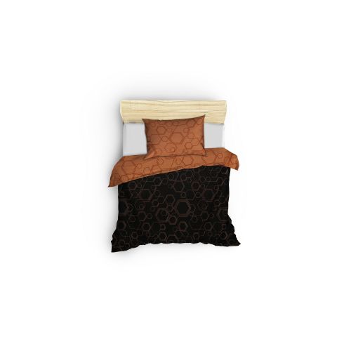 Dawn - Copper Copper
Black Ranforce Single Quilt Cover Set slika 3