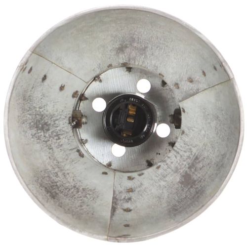Industrijska zidna svjetiljka srebrna 45 x 25 cm E27 slika 30
