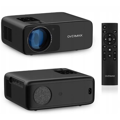 Overmax projektor Multipic 4.2, LED, 200", 4500l, HD 1080p, daljinski, crni slika 6