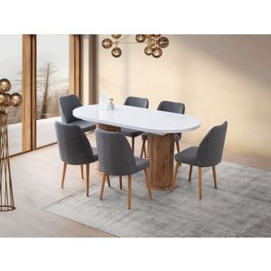 Gusto - 2951 Bijeli Produživi Trpezarijski Sto