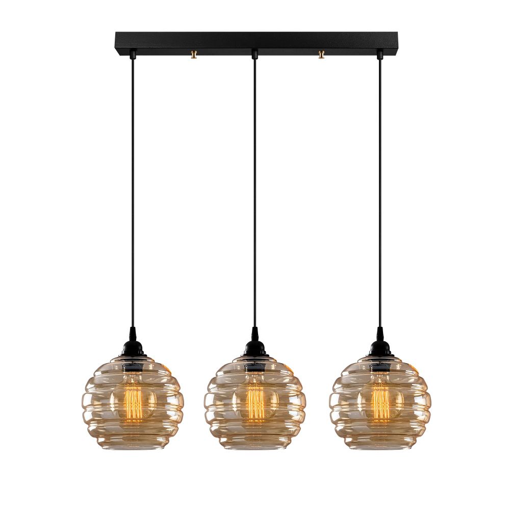 Elegantni Crni Luster sa Zlatnim Detaljima slika 2