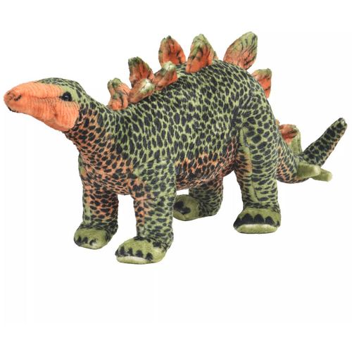 Stojeća plišana igračka stegosaur zeleno-narančasti XXL slika 1