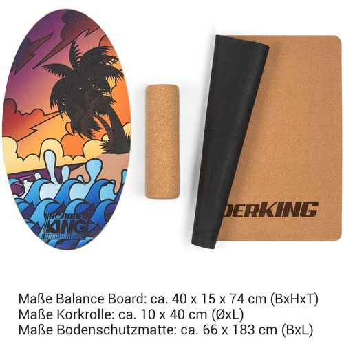 BoarderKING Indoorboard Allrounder daska za balans, Beach slika 13