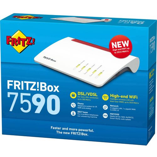 AVM FRITZ!Box 7590 International WLAN ruter s modemom Integrirani modem: aDSL, vDSL 2.4 GHz, 5 GHz 2533 MBit/s slika 5