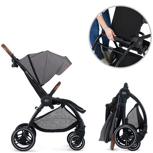 Kinderkraft Kolica Evolution Cocoon 2u1, siva slika 38