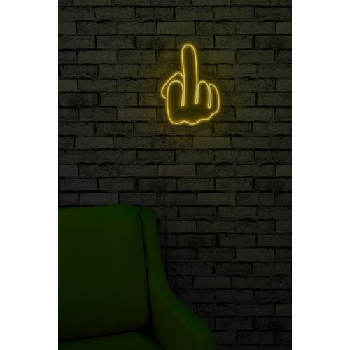 Wallity Ukrasna plastična LED rasvjeta, Middle Finger - Yellow slika 12