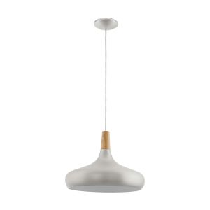 Eglo Sabinar Visića Lampa - Srebrna Brušena i Drvo